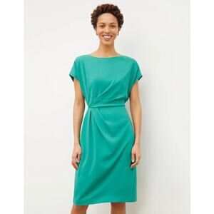 M.M. Lafleur Cap Sleeve Boat‎ Neckline Jillian 2.0 Dress Tropical Green Size 0